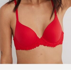 Sunnie Bloom Lace Trim Full Coverage Lightly Lined Bra by Aerie.